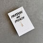 Pardon My French Sterling Silver Eiffel Tower Necklace – Playful Gift For Her, thumbnail 4 of 10