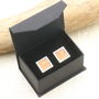Fossilised Wood Sterling Silver Cufflinks, thumbnail 3 of 5