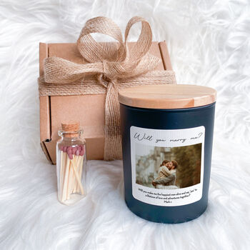 Photo Scented Candle With Custom Text, 2 of 8
