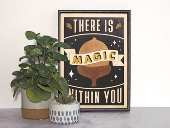 There Is Magic Within You Wooden Wall Art, 8 of 9