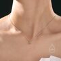 Tiny Genuine Peridot Oval Pendant Necklace, thumbnail 6 of 11