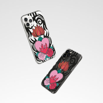Tribal Tattoo Heart Phone Case For iPhone, 8 of 10