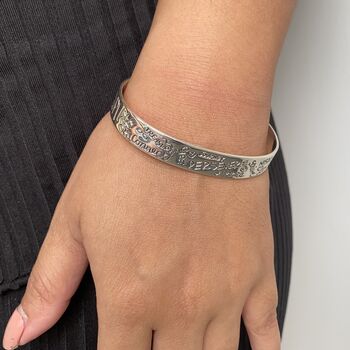 Sterling Silver Cuff Bangle Jewellery With Meaning, 6 of 9
