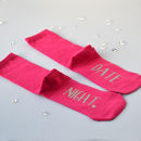 personalised please bring prosecco socks by solesmith ...
