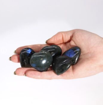 Genuine Labradorite Heart Gemstone Gift, 4 of 5