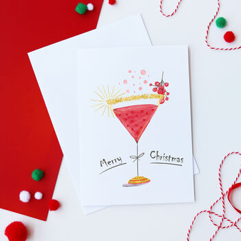 Merry Christmas Cocktail Card, 3 of 3