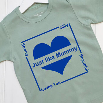 Personalised 'Just Like Mummy' T Shirt, 4 of 11