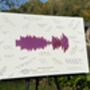 Personalised Music Soundwave Wedding Guest Book Alternative, thumbnail 3 of 6