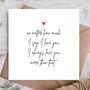 Cute Valentines Day Card | Card For Him, thumbnail 1 of 3