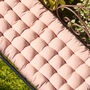 Blush Pink Padded Garden Mattress Cushion, thumbnail 3 of 6