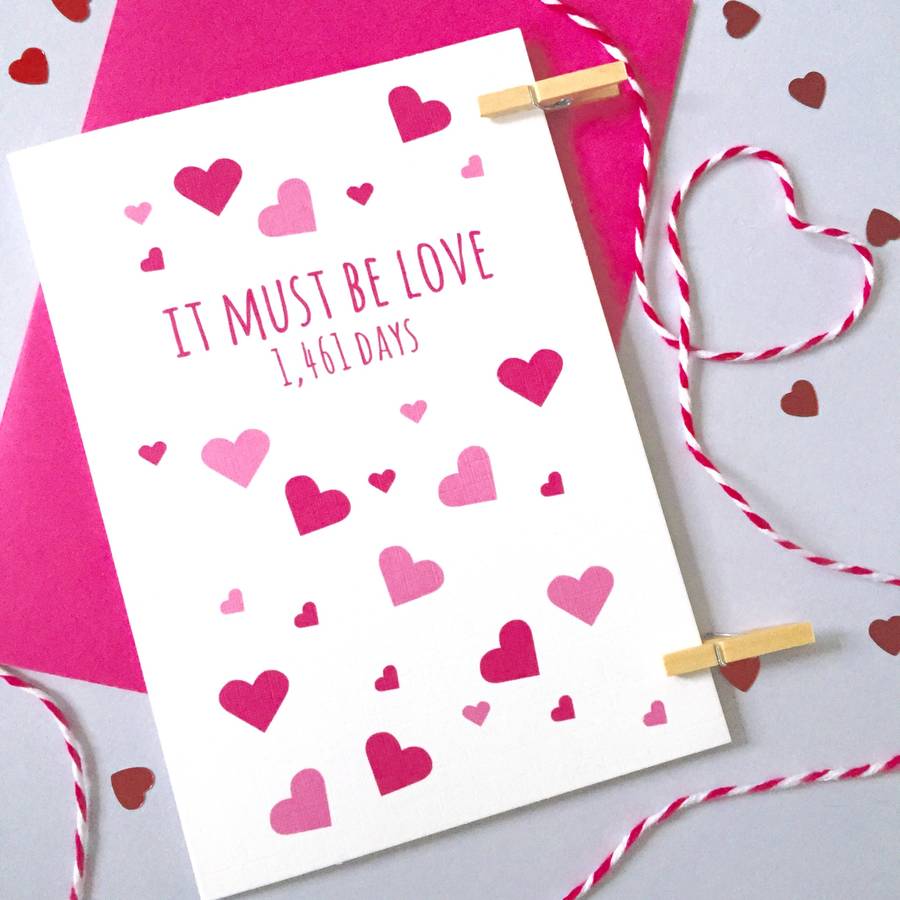 These Days A Special Love Personalised It Must Be Love Days Card By Ruby Wren Designs