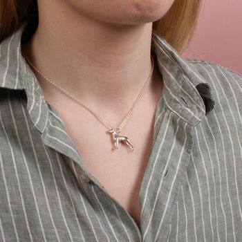 Personalised Great Dane Silver Necklace, 3 of 10