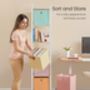 Six Piece Storage Cubes Collapsible Bins Set, thumbnail 5 of 8