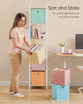 Six Piece Storage Cubes Collapsible Bins Set, 5 of 8