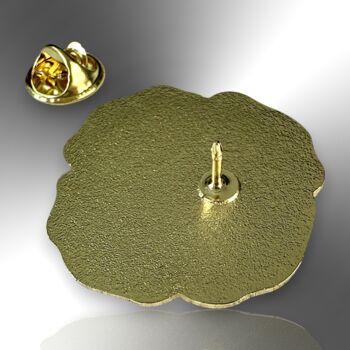 Red Remembrance Poppy Flower Lapel Pin, 6 of 8