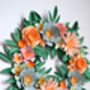 Paper Flower Wreath Craft Kit, thumbnail 2 of 4