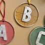 Initial Christmas Decoration Tree Decoration Initial Ornament, thumbnail 7 of 7