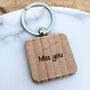 Personalised Pawprint Square Keyring, thumbnail 2 of 4