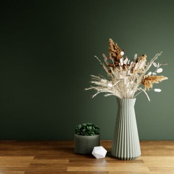 'Haven' Vase In Midnight Black For Dried Flowers, 5 of 11