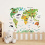 Educational Fun Kid’s Room World Map Wall Stickers, thumbnail 2 of 8