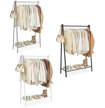 Clothes Rack Garment Rack With Hanging Rail And Shelf, 9 of 9