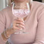 Crystal Cut Personalised Gin Glass, thumbnail 4 of 8