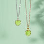 Healing Heart Peridot Gemstone Necklace, thumbnail 2 of 10