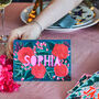 Personalised Neon Floral Place Setting Cards, thumbnail 1 of 7