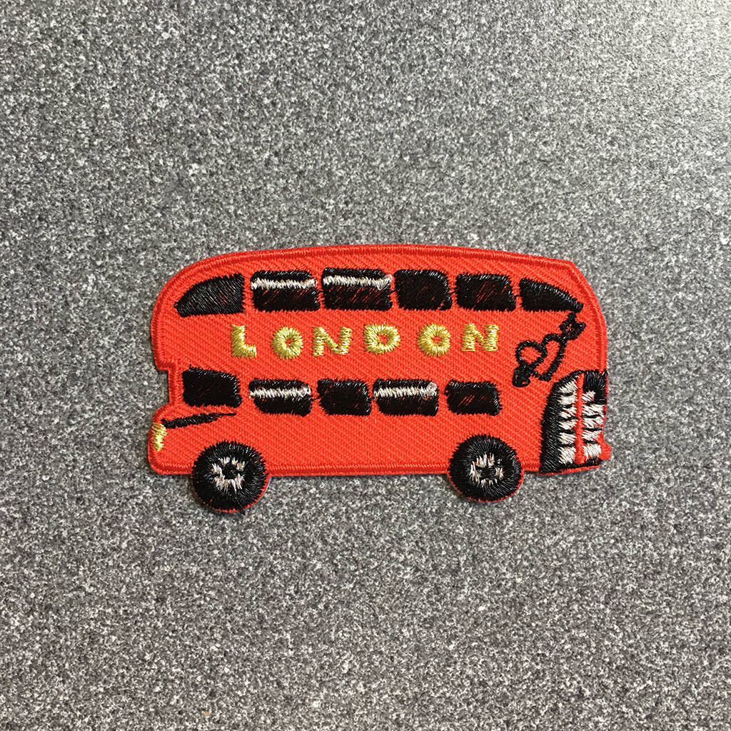London Bus Iron On Patch, 1 of 4