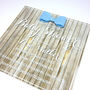 Handmade Wood Effect Baby Shower Invitations, thumbnail 1 of 4