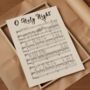 Vintage Music Sheet Poster O Holy Night Carol Lyrics, thumbnail 5 of 8