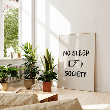 No Sleep Society Print, 2 of 3