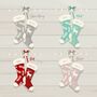 Baby's 1st Christmas Stocking Personalised A4 Print, thumbnail 2 of 3