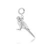 Budgie Charm Sterling Silver, thumbnail 3 of 10
