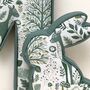 Personalised Woodland Letter And Rabbit Nursery Decor Set, thumbnail 4 of 4
