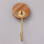 G Decor Two Arrows Disk Wood Resin Brass Wall Coat Hook, thumbnail 6 of 6
