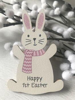 Personalised 1st Easter Bunny Decoration, 7 of 9
