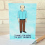 Best Grandfather Portrait Card, thumbnail 1 of 3