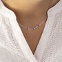 Mini Family Birthstone Link Necklace, thumbnail 4 of 11