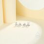 Lizard Stud Earrings In Sterling Silver, thumbnail 4 of 12