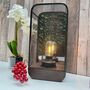 36cm Industrial Battery Operated Lamp Wall Or Table Lighting Brown Metal, thumbnail 1 of 9
