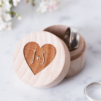 Personalised Wedding Ring Box, 2 of 6