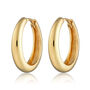 Large Foundation Classic Hoop Earrings, thumbnail 5 of 5