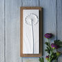 Allium No.Three Plaster Cast Plaque Mounted On Wood, thumbnail 2 of 5