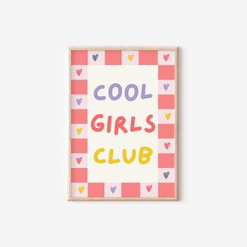 Girls Bright Affirmation Wall Print Set For Bedroom Or Nursery, 5 of 6