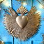 Golden Starburst Heart Decoration Ltew015, thumbnail 1 of 7