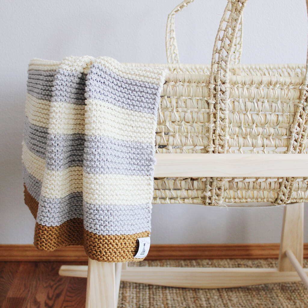 Knit Your Own Sophie La Girafe: Sleepy Blanket Tan/Grey By Stitch ...