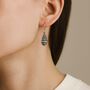 Sterling Silver Teardrop Filigree Drop Earrings, thumbnail 2 of 4