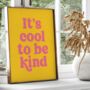 Custom Text Quote Print Pink And Yellow, thumbnail 4 of 6
