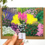 Botanical Flower Garden Art Card, thumbnail 3 of 3